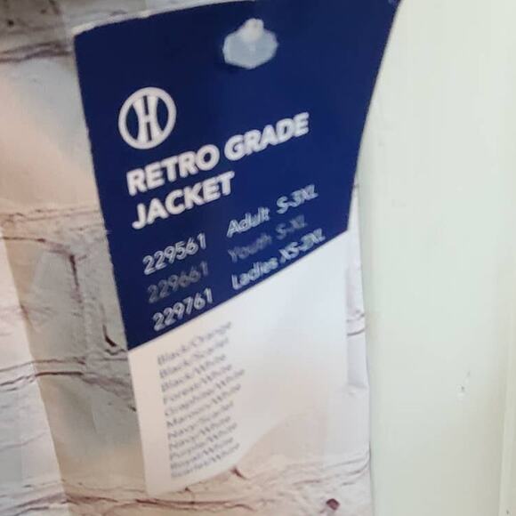 New Men's Holloway Retro Hoodie Jacket - Red/Black, Kangaroo Pockets, L - Picture 5 of 8